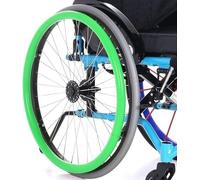1 Pair Wheelchair Wheel Covers, Improved Grip and Traction, Protective Accessories for Greater Mobility(Green,20in)