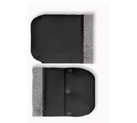 1 Pair Windproof Pram Handle Covers Polyester Fabric Quick Release Soft Fleece Lining For Cold Season Use Of Pushchair Handlebar Covers Windproof