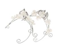1 Pair Women's Pixie Fairy Earring Cuffs Pearl Decor Fashionable Ear Jewelry for Teen Girls