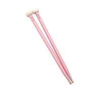1 Pair Wood Drumsticks With Felt Head Double-end Drum Sticks Practical Drumstick For Kids And Beginners Accessories Felt Head Sticks Double Ended Drumstick
