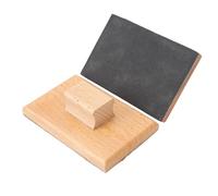 1 Pair Wooden Musical Sand Blocks, Music Teaching Aids Sand Boards Musical Toys for Playing Performances with Wooden Instruments (10x6cm)