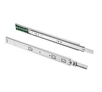 1 Pair x Ball Bearing Push to Open Drawer Runner/Slide - Full Extension (500mm)