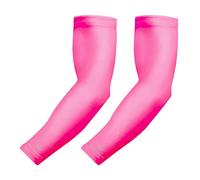 1 paire Bucwild Sports Bras de refroidissement protection solaire de compression manches - Jeunesse et adulte - Baseball Basketball Golf de tennis de course à pied, rose