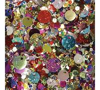 1 Paire Multi-Formes de Paillettes Colorées Confettis pour Bricolage Artisanat, Ongles et Décoration, Mélange de Couleur, 100 Grammes