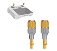 1 Pairs Aluminum Extende Control RC/RC2 Sticks for DJI Mini 3/Mini 3 Pro/Mini 4 Pro/Mavic 4 pro/Mavic 3/3 Pro/Mavic 3 Cine/3 Pro Cine/Mavic 3 Classic/Air 3/3S/Neo/Flip/Air 2S Accessories(Gold+Gray)