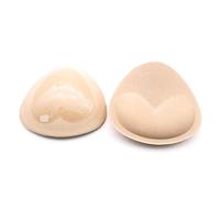 1 Pairs Removable Sticky Bra Inserts Insert Thick Cups Push-Up Sticky Bra Pads for Bikini Swimwear (Skin Color)
