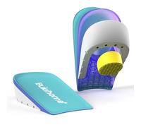 1 Pairs Shoe Inserts Height Increase Insoles - Bukihome Gel Heel Cushion Cup for Achilles Tendonitis, Plantar Fasciitis, Heel Pain, Heel Spur - 1" - L