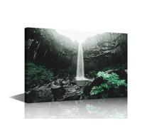 1 Panel Swattiforth Falls Modern Wall Art Nature Landscape Contemporary Artwork Print On Canvas National Park Bedroom Wall Art Pictures for Living Room Framed Ready to Hang, 36x24in