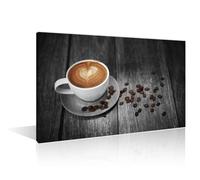 1 Panels Coffee Beans and Cup Plate in the Cafe Modern Home Decor Coffeehouse Restaurant Room Decoration Wall Art Artwork for Bedroom, Living Room, Office. Posters and Prints Ready to Hang 16"Wx24"H