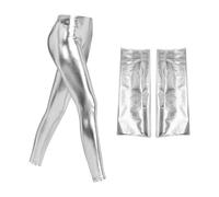 1 Pants And 1 Pair Of Gloves, Punk Style Clothing, Dance Performance Accessories, Stylish Personality Accessories, Party Clothing.