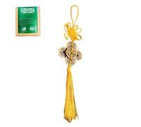 1 PC 1:1 Replica Chinese Feng Shui Coin for Wealth & Success, Thickened & Precision Cast I-Ching Lucky Coin Amulet with Yellow Knot, Feng Shui Good Luck Token for Home, Office, Car, Gift