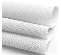 1 PC 14-Mesh White Needlepoint Canvas - 50cm x 50cm（20X20'') Embroidery Blank Cloth - Beginner Friendly Cross Stitch and Needle Point Canvas