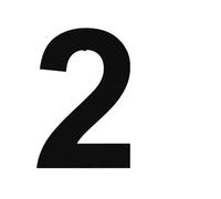 1 PC 15/20/30cm Stainless Steel Floating House Numbers Install Address Sign Doorplate Plaque Number For Outdoor Home Street(No.2,30cm)