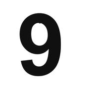 1 PC 15/20/30cm Stainless Steel Floating House Numbers Install Address Sign Doorplate Plaque Number For Outdoor Home Street(No.9,20cm)