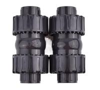 1 PC 20~63mm UPVC Union Ball Check Valve Garden Irrigation Accessories PVC Fish Tank Aquarium Plastic(Inner Diameter 63mm)