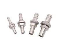 1-PC 304 Stainless Steel Hose Barb Reducer - 2-32mm Multi-Size Bulkhead Connector for High Pressure Applications(8mm)