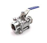 1 Pc 304SS KF Vacuum Ball Valve 3-Piece Manual KF16 KF25 KF40 KF50(DN20)
