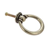 1 Pc 35/40mm Vintage Furniture Cabinet Pulls Knobs Zinc Alloy Drawer Pull Ring Bronze/Black Kitchen Cupboard Closet Door Handles(B 40MM)