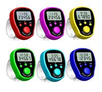 1 Pc 36x45mm Multifunctional Watch Function LED Recitation Counter Random Color Finger Counter