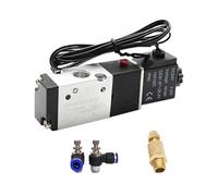 1-PC 3V110-06 Solenoid Valve - 1/8" 3/2 Way Pneumatic Control Valve, NC Type, DC12V-AC220V(3V110-06 Wire-SL8-01,DC24)