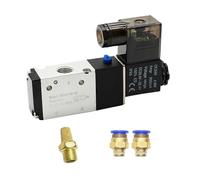 1-PC 3V210-08 Pneumatic Solenoid Valve - 3 Way 2 Position Electric Control Valve, DC12V-AC220V(PC 10mm Fittings,DC24)