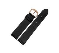 1 pc 7mm/19mm Watchbands Smooth Grain Soft Genuine Leather Watchbands Straps with Stainless Steel Pin Buckle