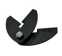 1 Pc 8 x 2 1/4" Large Heavy Duty BBQ Smoker Hinge, Compatible with Burn Shop BBQ Smoker Hinge Doors, Fit for 3/16" Plate Steel, with Bolt, Nut, Washers