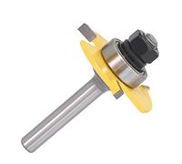 1 Pc 8mm Shank 1/4″shank 6mm Shank 1/2″shank 12mm Shank Groove Joint Assembly Router Bit Set 3/4" Stock Wood Cutting Tool(8mmX4)