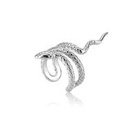 1 Pc 925 Sterling Silver Plain Snake Ear Cuffs Non Piercing Clips Cuffs Earring Earcuff Fashion Luxury Women Fine Jewels
