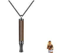 1 PC Anxiety Necklace, Mindful Breathing Necklace Portable Anxiety Breathing Necklaces Whistle Necklaces for Men and Women for Stress Relief Relaxation Exercises