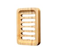 1 Pc Bamboo Wooden Soap Dish, Holder Soap Tray for Shower Bathroom Kitchen Sink Drainer