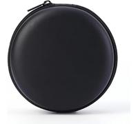 1 Pc Black Mini-Portable Hard Shell Earbuds Case, Round Earphone Carrying Case Storage Bag, Hard EVA Cases Cell Phone Accessories Organizer for Earphones