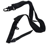 1 Pc Black Sling, Adjustable 39.4-53.1 in, 100-135 cm, 3-Point Multifunctional Crossbody Strap, Woven Nylon Canvas Rifle Belt, Nylon Strap for Outdoor Activities