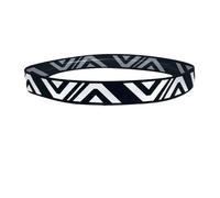 1 PC Breathable Sports Fitness Sweat Belt Women Elastic Headband Wide Sweatband Stretch Sweat Women Sport Yoga Run Solid Hairband For Sports(Black)