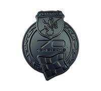 1 Pc Car Stickers for Abarth 70th Anniversary Scorpion Styling Personalise Sport Emblem Decal Car Decoration Tailgate Badge Decal Self-Adhesive Film,Blackstyle