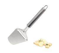 1 Pc Cheese Slicer, Multi-Functional Manual Cheese Cutter, Stainless Steel Cheese Grater Peeler Tool for Soft & Hard Cheese, Kitchen Cooking Gadget (Silver)