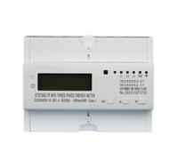 1-PC DIN Rail WiFi Smart Energy Meter - Single Phase 220V 65A kWh Monitor with 50/60Hz Frequency(L)