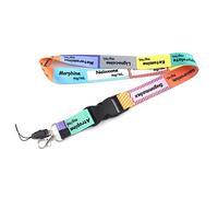 1 Pc Doctors Nurses Critical Care Anaesthetics Cartoon Print Lanyard Card ID Holder Key Chain Neck Straps Badge Holder-1