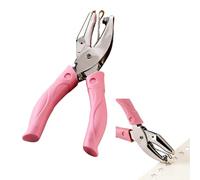 1 Pc Durable 5mm Star Hole Punch For Crafts, Shapes Handheld Holes Puncher With Pink Handle, Holes Paper Punchs With Grip For Clothing Tickets DIY Craft Labels Scrapbooking Tools (Pink)