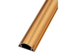1 PC Electrical Cable Trunking,Floor Cable Cover Protector, Aluminum Alloy Cable Raceway Wall Mount Cable Management Multicolor Multiple Sizes(Gold,No.3)