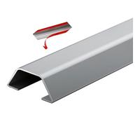 1 PC Electrical Cable Trunking,Floor Cable Cover Protector, Stainless Steel Self-Adhesive Cable Raceway Floor Cord Cover Waterproof Multicolor Multiple Sizes(Silver-No.6-W-55mm)