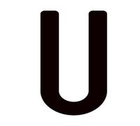 1 Pc English Letter Digits House Number Floating Exterior Sign Plate Art Wall Sticker(U)