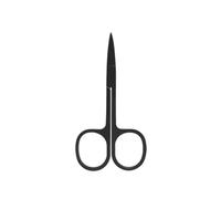 1 Pc Eyebrow Scissor Makeup Eyelash Trimmer Facial Hair Remover Manicure Nail Cuticle Scissors Beauty Tools Eyelash Scissors(Black)