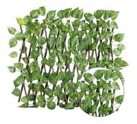 1 PC Faux Leaves Expandable Fence Privacy Screen Artificial Greenery Grass Wall Decoration for Garden Backyard Patio Garden Fences(One Size,70cm)