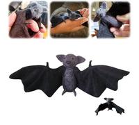 1 PC Felt Wool Bat Toy Needle Realistic Bat Bat Gothic Gift Ideas Needle Animal Wool Bat Halloween Bat Cute Little Bat for Adult Children