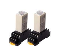 1 Pc H3Y-4 Small Time Delay Relay DC12 24V 14Pin Electricity Delay Type Power-on Delay Rotary Knob 1S/5S/10S/30S/60S/5M/10M/30M(0-30minutes DC24V)