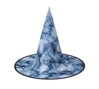 1 PC Halloween Hat â€“ dark blue marble Print Witches Decor Party Witch Costume, Pointed Horn Cap, Festive Gift