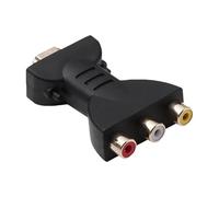 1 PC HDMI to AV Converter, HDMI to 3 RGB RCA Adapter 1080p High Definition Audio Video Converter Gold Plated Interface Red White Yellow AV Output Component for TV Laptop Xbox PS3 Camera DVD Projector