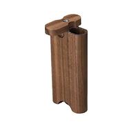 1 PC Hidden Tobacco Storage Box with Ceramics Pipe Mini One Hitter Wood Dugout Wooden Smoking Case Cigarettes Accessories
