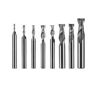 1 pc HSS 2 Flute End Mill Cutter 1mm-12mm Straight Shank Milling Woodworking Tool End Mill Router Bit for Wood Cutters CNC Milling Tool(6mm)